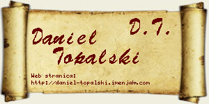 Daniel Topalski vizit kartica